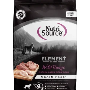 NutriSource Element Series Grain Free Dry Dog Food Wild Range 4 lb