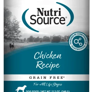 NutriSource Grain Free Canned Dog Food Chicken 12ea/12.3 oz