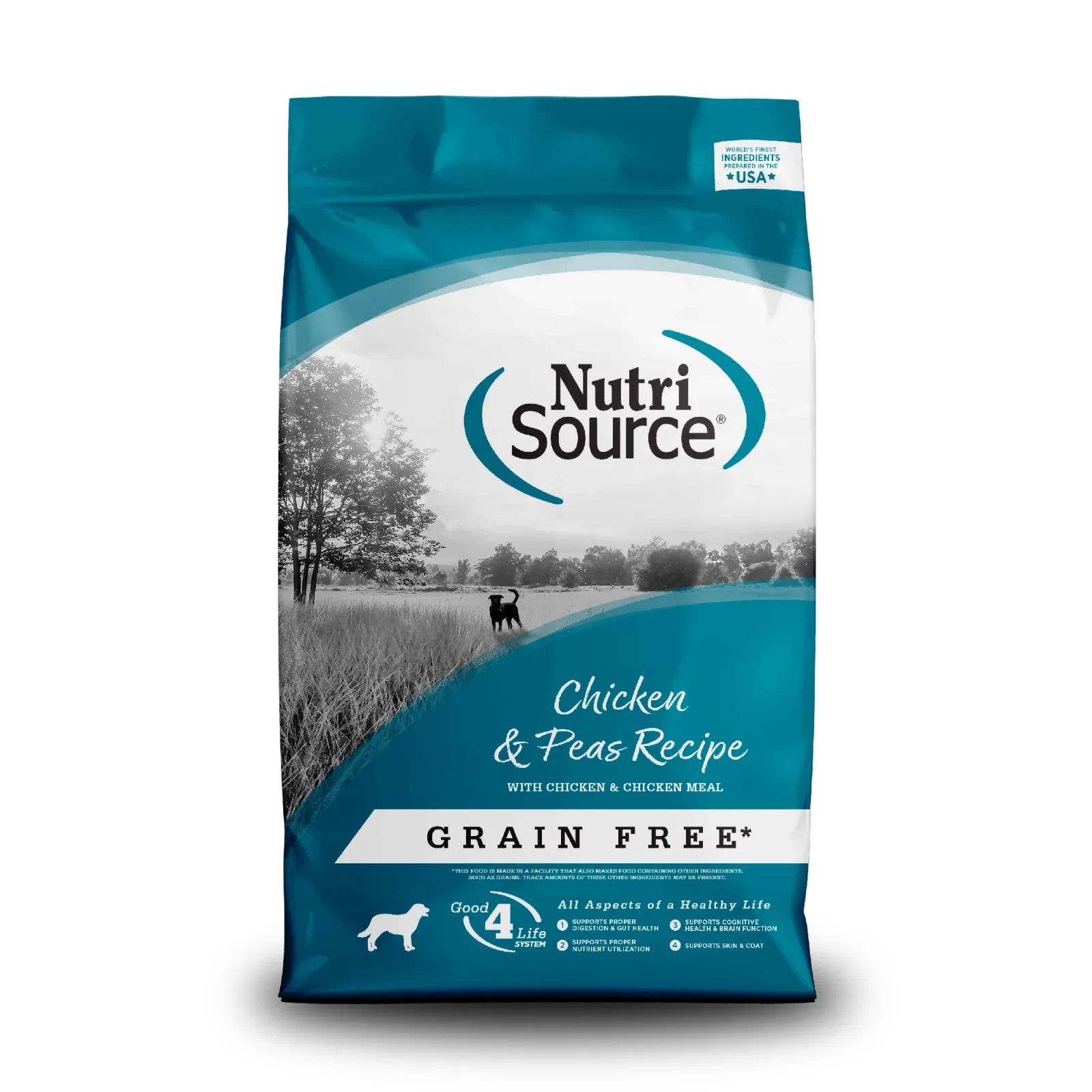 NutriSource Grain Free Dry Dog Food Chicken & Peas 26 lb