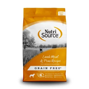 NutriSource Grain Free Dry Dog Food Lamb Meal & Peas 26 lb