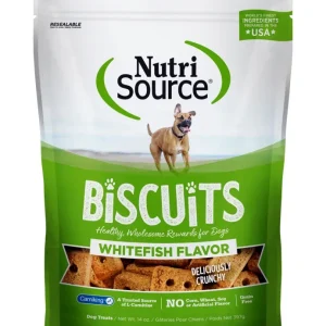 NutriSource Grain Free Whitefish Biscuits Dog Treats