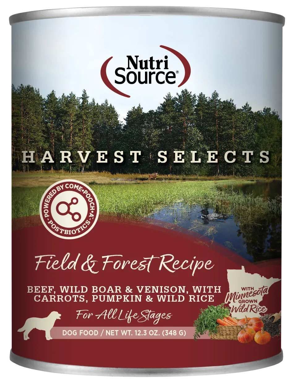 NutriSource Harvest Selects Canned Dog Food Field & Forest 12ea/12.3 oz