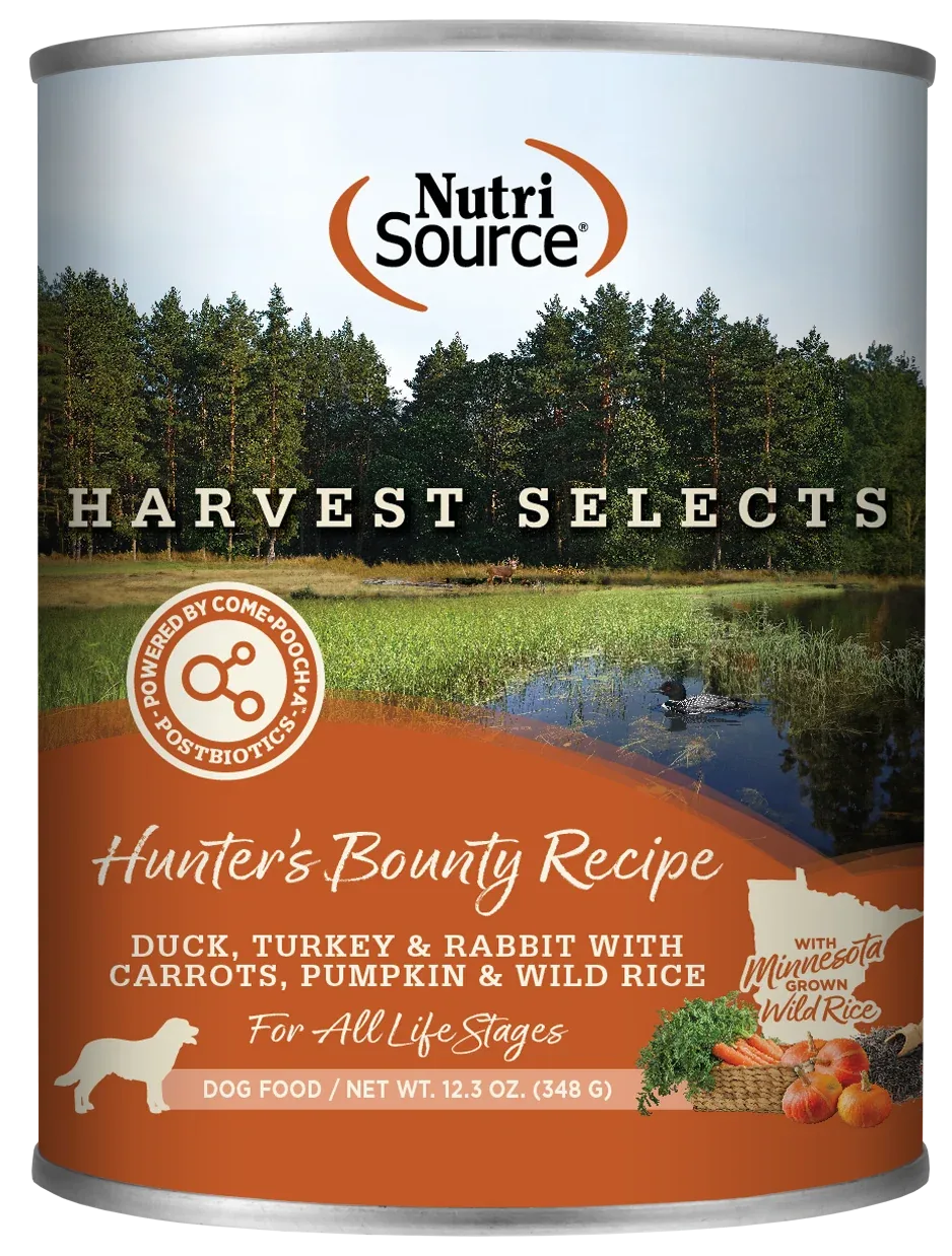 NutriSource Harvest Selects Canned Dog Food Hunter's Bounty 12ea/12.3 oz