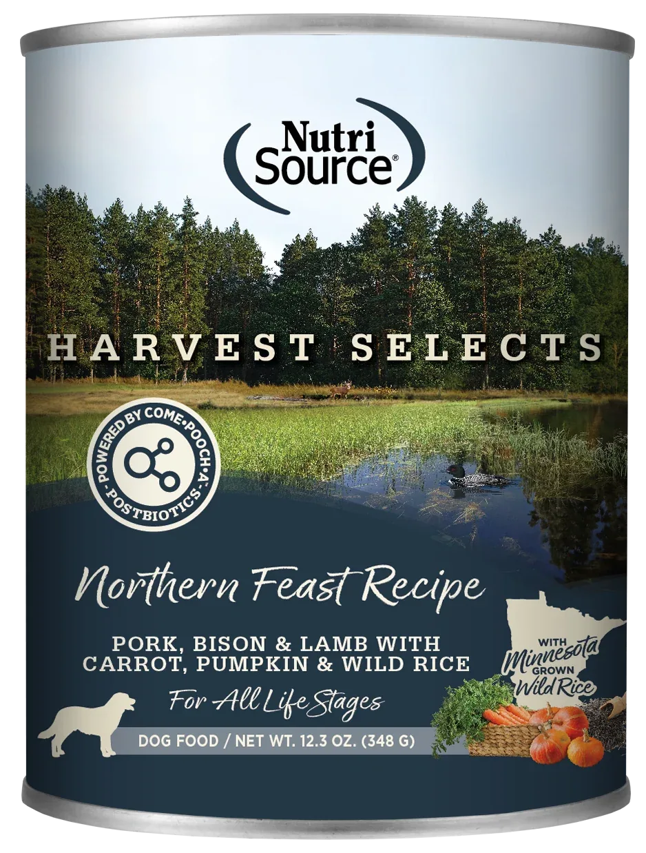 NutriSource Harvest Selects Canned Dog Food Northern Feast 12ea/12.3 oz