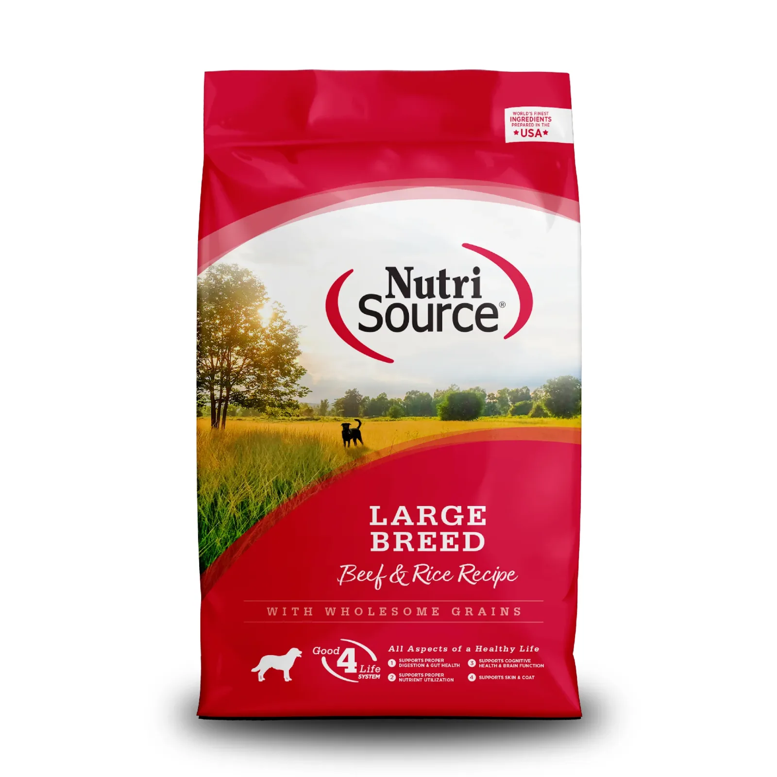 NutriSource Large Breed Dry Dog Food Beef & Rice 26 lb