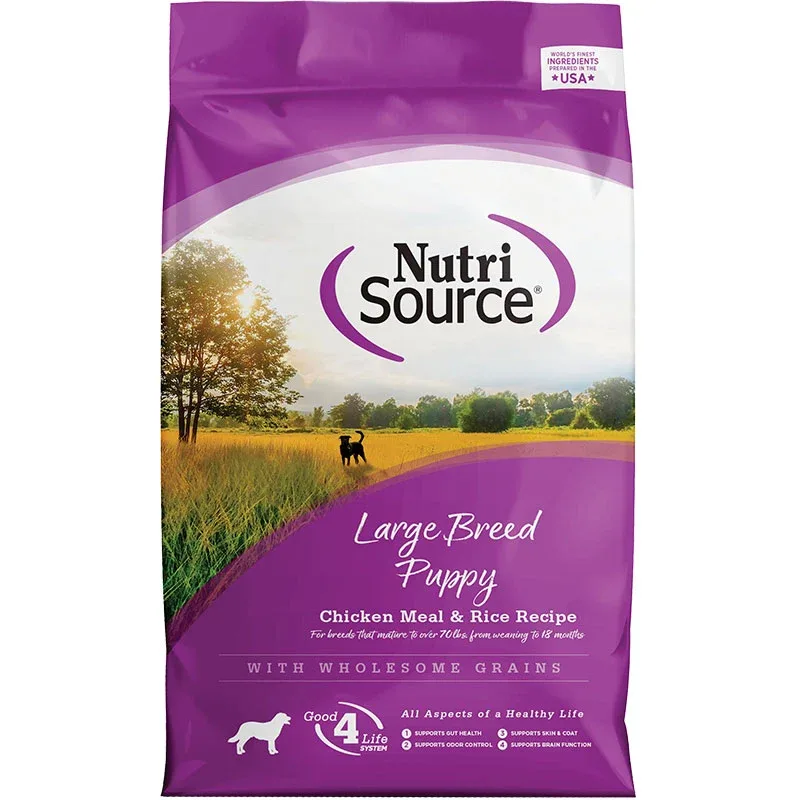 NutriSource Large Breed Puppy Chicken Dry Dog Food 1.5 Lb L-1x}131123