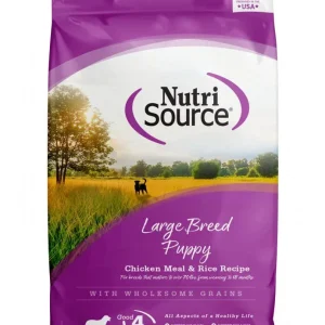 NutriSource Large Breed Puppy Chicken & Rice Dry Dog Food, 26-lb