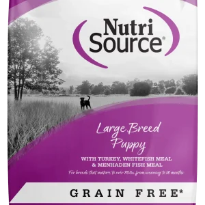 NutriSource Large Breed Puppy Grain Free Dry Dog Food Turkey 4 lb