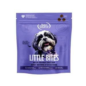 NutriSource Little Bites Grain Free Dog Treats Peanut Butter 6 oz