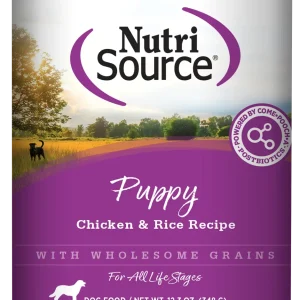 NutriSource Puppy Canned Dog Food Chicken & Rice 12ea/12.3 oz