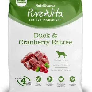 NutriSource Pure Vita Duck / Cranberry Dry Dog Food 4lb