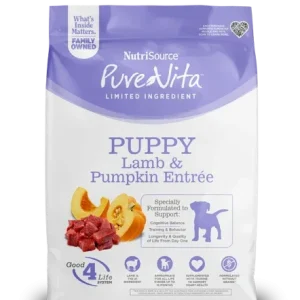 NutriSource Pure Vita LID Dry Puppy Food Lamb & Pumpkin 4 lb