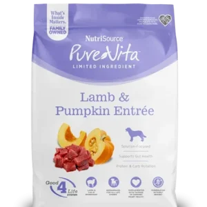 NutriSource PureVita LID Dry Dog Food Lamb & Pumpkin 25 lb