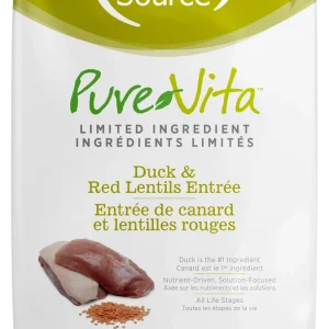 NutriSource PureVita LID Grain Free Dry Cat Food Duck & Red Lentils 1.5 lb