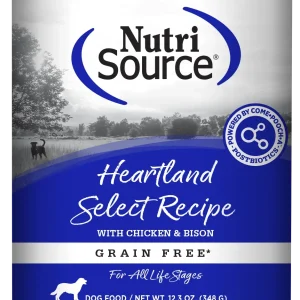 NutriSource Select Recipe Grain Free Canned Dog Food Heartland Select 12ea/12.3 oz