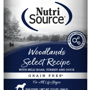 NutriSource Select Recipe Grain Free Canned Dog Food Woodlands Select 12ea/12.3 oz