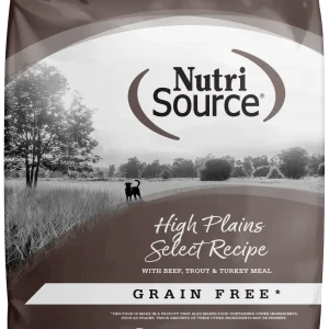 NutriSource Select Recipe Grain Free Dry Dog Food High Plains Select 12 lb