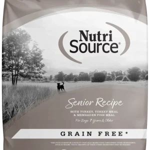 NutriSource Senior Grain Free Dry Dog Food Turkey 12 lb