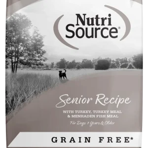 NutriSource Senior Grain Free Dry Dog Food Turkey 4 lb