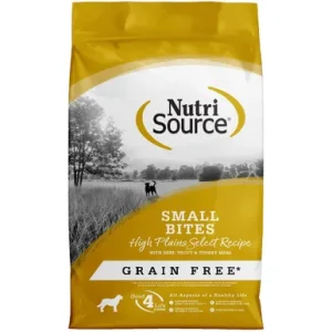 NutriSource Small Bites High Plains Select Grain Free Dry Dog Food
