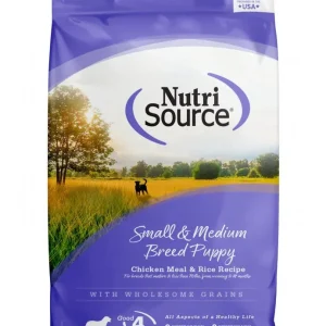 NutriSource Small & Medium Breed Puppy Chicken & Rice Dry Dog Food, 26-lb