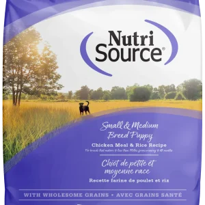 NutriSource Small & Medium Breed Puppy Dry Dog Food Chicken & Rice 12 lb