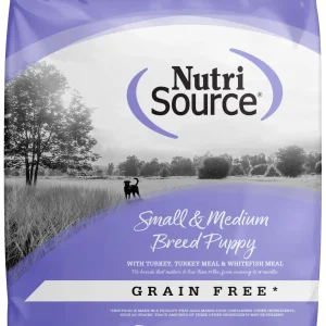 NutriSource Small & Medium Breed Puppy Grain Free Dry Dog Food Turkey 12 lb