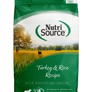 NutriSource Turkey & Rice Recipe Dry Dog Food, 26-lb