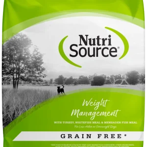 NutriSource Weight Management Grain Free Dry Dog Food Turkey 12 lb