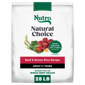 Nutro Natural Choice Adult Dry Dog Food Beef and Brown Rice Recipe, 28lb