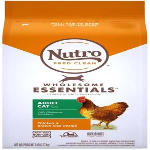 Nutro Products Wholesome Essentials Adult Dry Cat Food Chicken & Brown Rice, 5 lb
