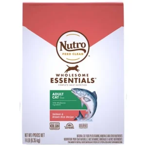 Nutro Products Wholesome Essentials Adult Dry Cat Food Salmon & Brown Rice 14 lb
