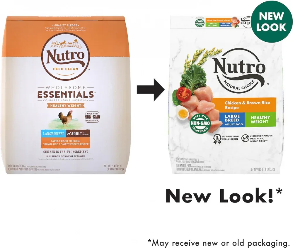 Nutro Wholesome Essentials Healthy Weight Large Breed Adult Farm-Raised Chicken, Rice & Sweet Potato Dry Dog Food - Image 2