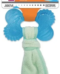 Nylabone Chill'n Chew Puppy Bone with Washcloth Peanut Butter