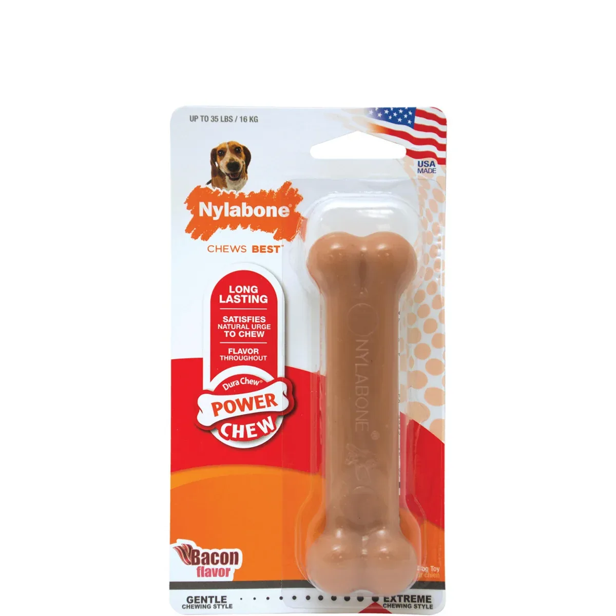Nylabone DuraChew Bone - Bacon - Image 2