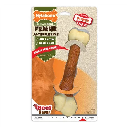 Nylabone Femur Bone Rawhide Alternative Power Chew Durable Dog Toy Large/Giant (1 Count) - Image 2