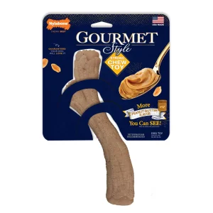 Nylabone Gourmet Style Strong Chew Stick Dog Chew Toy Stick Peanut Butter X-Large/Souper - 50+ Lbs. (1 ct)