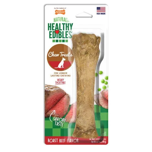 Nylabone Healthy Edibles All-Natural Long Lasting Roast Beef Flavor Chew Treats 1 Count Souper - 50+ lbs. - Image 2