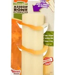 Nylabone Marrow Beef Flavor Dog Chew Toy, L