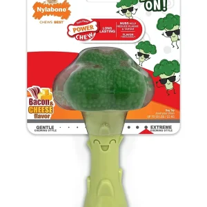 Nylabone Power Chew Broccoli Dog Toy Bacon & Cheese Large/Giant - Up To 50 Lbs. (1 ct)