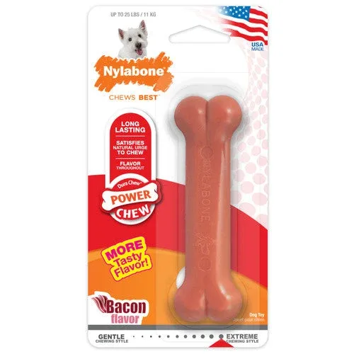 Nylabone Power Chew Durable Dog Toy Bacon Small/Regular (1 Count) - Image 2