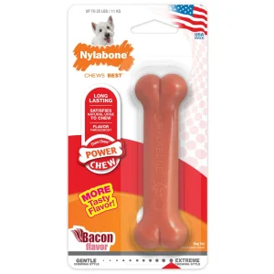 Nylabone Power Chew Durable Dog Toy Bacon Small/Regular (1 Count)