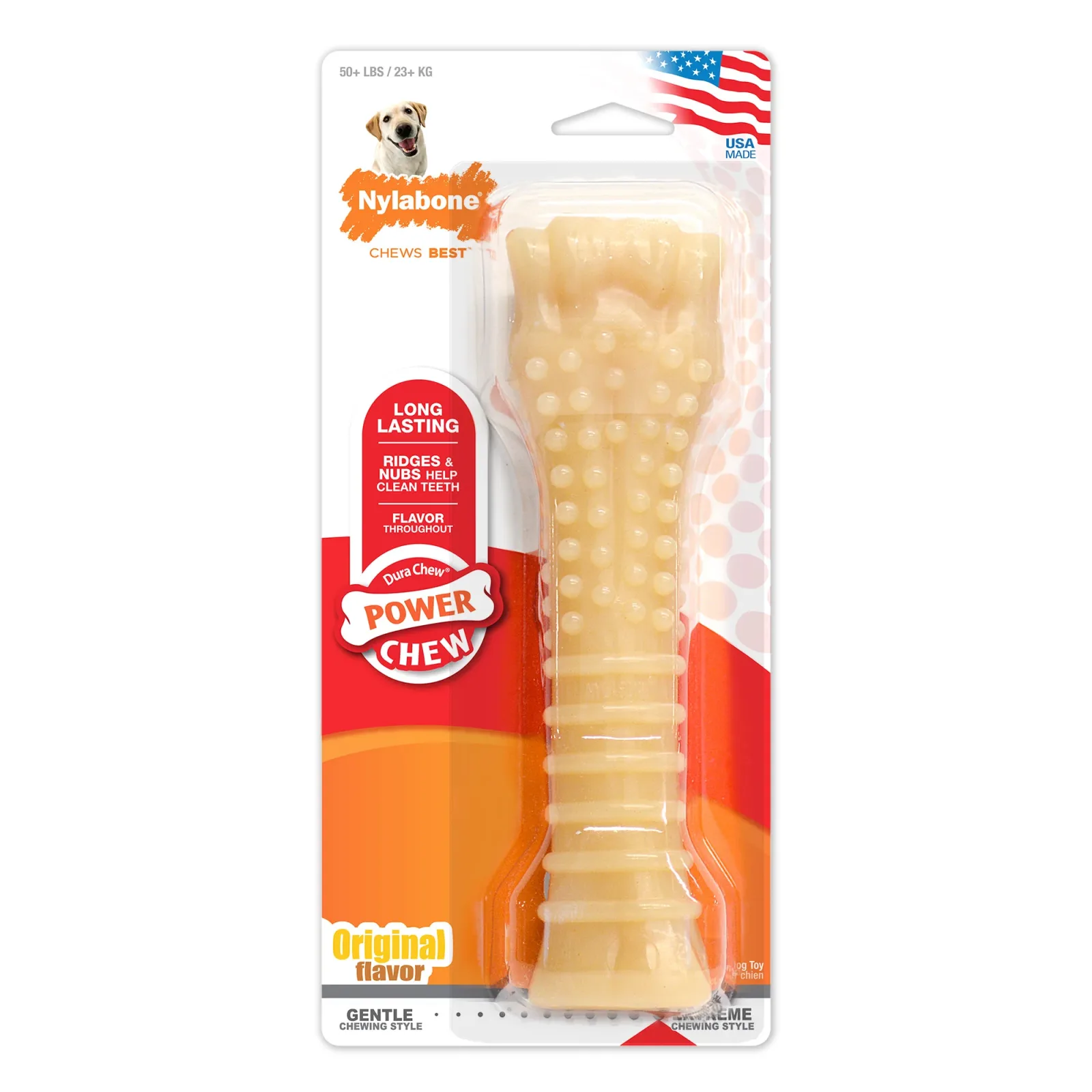 Nylabone Power Chew Durable Dog Toy Original X-Large 50+ lbs. - Image 2