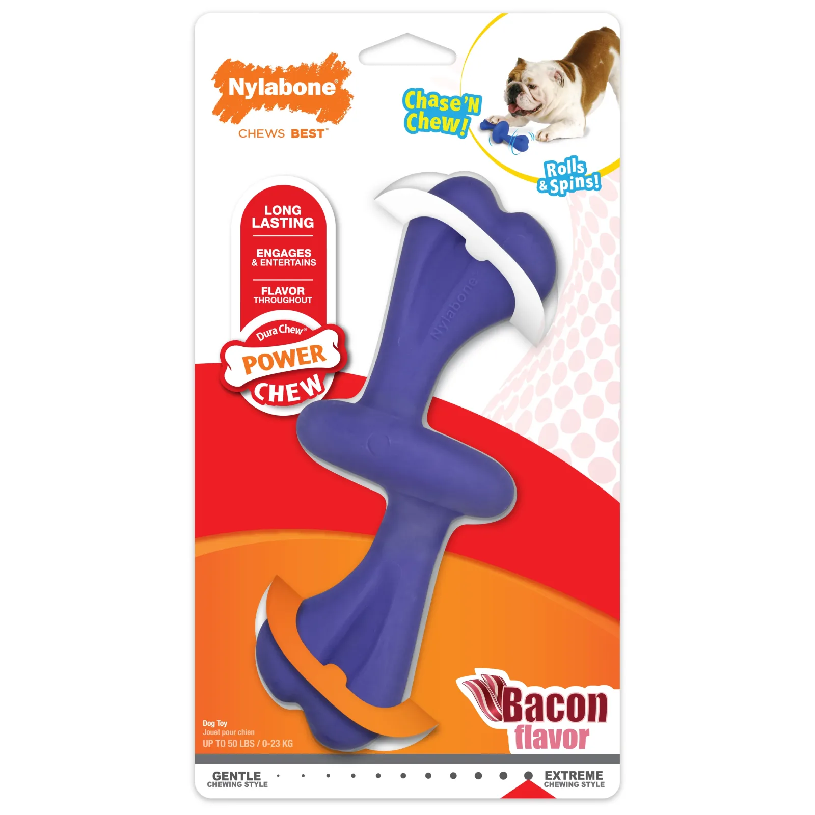 Nylabone Power Chew Rolling Dog Toy Large/Giant - Up To 50 Lbs. (1 ct)