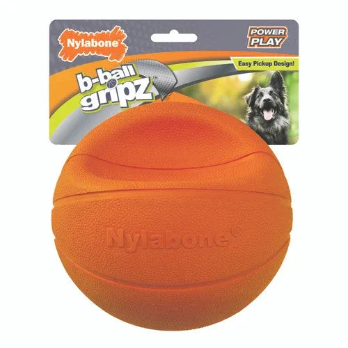 Nylabone Power Play Dog Basketball B-Ball Gripz Large (1 Count) - Image 2
