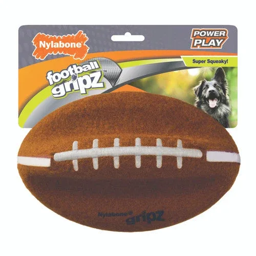Nylabone Power Play Dog Football Gripz Large 8.5" (1 Count) - Image 2