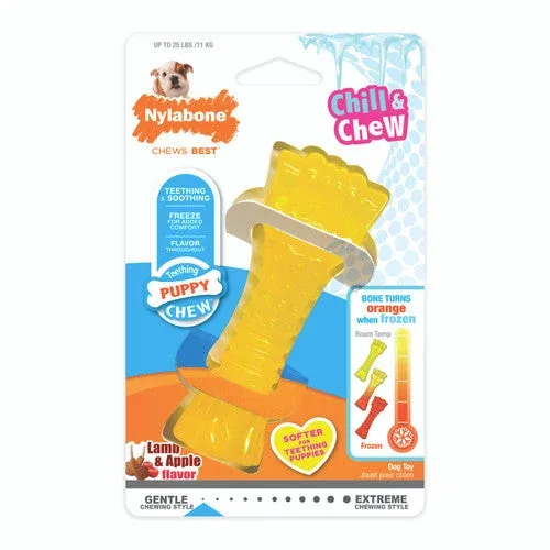 Nylabone Puppy Chew Freezer Dog Toy Lamb & Apple Small/Regular (1 Count) - Image 2