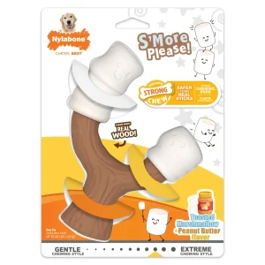 Nylabone Strong Chew Marshmallow Stick Dog Toy Marshmallow & Peanut Butter Large/Giant - Up To 50 Lbs. (1 ct)