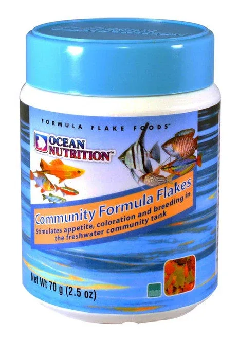 Ocean Nutrition Community Formula Flakes Fish Food 2.5 oz - Image 2