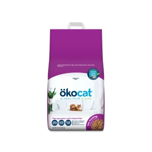 Okocat Litter Low Tracking Clumping Wood Cat Litter, 21.5 lb